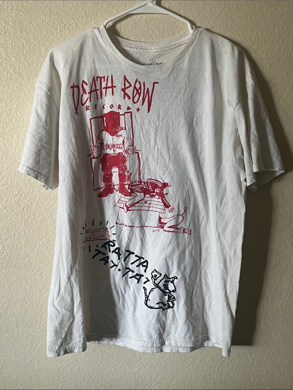 Death Row Records Graphic Tee - White Short Sleeve Shirt
